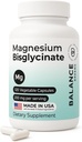 Magnesium Bisglycinate 200mg - High Absorption Chelated Magnesium Supplement - Gentle on Stomach, Gluten-Free, Supports Sleep, Muscle Cramps & Positive Mood - 120 Capsules (Pack of 1)
