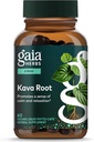 Gaia Herbs Kava Root - Helps Sustain a Sense of Calm & Relaxation During Times of Stress*- Made with Noble Kava Cultivars - 60 Vegan Liquid Phyto-Capsules (20-Day Supply)