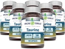 Amazing Formulas Taurine 1000mg Capsules Amino Acid Supplement | Non-GMO | Gluten Free | Made in USA (100 Count | 6 Pack)