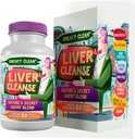 Liver Cleanse Support Supplement w Organic Milk Thistle - Nature's Secret Agent Blend - 60 Vegan Capsules