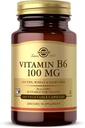 Solgar Vitamin B6 100 mg - 100 Vegetable Capsules - Non-GMO, Vegan, Gluten Free, Dairy Free, Kosher, Halal - 100 Servings