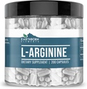 Earthborn Elements L-Arginine Pure & Undiluted, No Additives (200 Capsules)