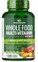 Wholesome Wellness Whole Food Multivitamin for Women - Natural Multi Vitamins, Minerals, Organic Extracts - 120 Tablets