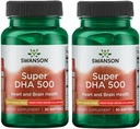 Swanson Super Dha 500 from Food-Grade Calamari 500 mg 30 Sgels 2 Pack