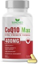 CoQ10 400mg Vegan, Ultra CoQ10 - Ultra High Absorption Coenzyme Q10 Supplements - Antioxidant Supplement for Vascular and Heart Health, Fertility & Energy Production - 60 Count