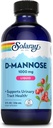 SOLARAY D-Mannose 1000 mg Liquid Formula with CranActin Cranberry Extract - D Mannose Cranberry Supplement with Vitamin C - Supports Urinary Tract Health - 60-Day Guarantee, 16 Serving, 8 FL OZ
