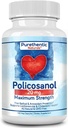 Purethentic Naturals Policosanol 20mg | Supports Cardiovascular & Cholesterol Health* | Free Radical & Antioxidant Protection* | from Pure Sugar Cane with No Unnecessary Fillers | 100 Veg Capsules