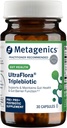 Metagenics UltraFlora Triplebiotic - Prebiotic, Probiotic & Postbiotic Blend with Akkermansia for Gut Health* - Supports Digestive Balance, Microbiome & Immune Function* - Shelf-Stable - 30 Capsules