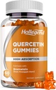 Quercetin with Bromelain Gummies, 1000mg Quercetin Gummies, Adults & Kids Immune Support Gummies, Lung & Respiratory Support, High Absorb, Orange, Low Sugar, Vegan, 60 Count
