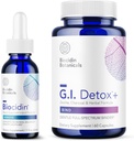 Bio-Botanical Research Biocidin Liquid Formula (1 oz) with GI Detox+ Gentle Binder - Two-Product Detoxification Bundle to Support Cleansing & Digestion - Assists in Toxin & Biofilm Removal