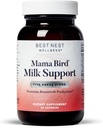 Best Nest Wellness Mama Bird Milk Support - Healthy Breast Milk Flow Support Supplement - Breastfeeding Support with Fenugreek & Moringa - Aids Milk Supply for Baby - 60 Capsules