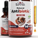 Dog Antibiotics for Infection, Coughs, UTIs, Allergies, Itching | Natural Antibiotics for Dogs to Support Skin, Coat, & Digestion | for All Breeds & Ages | 1 fl oz