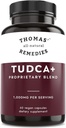 Thomas' all-natural Remedies Tudca 500mg (1000mg Per Serving), 60 Capsules- Tauroursodeoxycholic Acid, Liver Support Supplement- Vegan, Non-GMO, No Filler Capsules