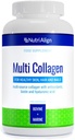 Nutri-Align Multi Collagen | 120 Collagen Peptides Capsules - 600mg Bovine Collagen & 400mg Marine Collagen per Serving | Collagen for Women Hair, Skin & Nails with Vitamins & Amino Acids | Sugar Free