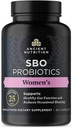 Ancient Nutrition Probiotics for Women, SBO Probiotics Women's 60ct, Digestive and Immune Support, Bloating Relief for Women, Gluten Free, Superfoods Blend, 25 Billion CFUs*