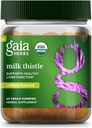 Gaia Herbs Milk Thistle Gummies - Herbal Supplement with Antioxidant Properties for Liver Health & Liver Detox - Lemon Flavored - 60 Vegan Gummies