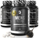 Testosterone Booster Supplement for Men | Boron Supplement for Men with Tribulus Terrestris, Black Maca, Horny Goat Weed, L-Arginine | Stamina, Endurance, Muscle Growth & Strength | 80 Servings