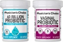Physician's CHOICE Vaginal Probiotic + 60 Billion probiotic 60ct Bundle