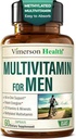 Multivitamin for Men – Methylated Mens Multivitamins & Multiminerals Capsules with Vitamin B12, A, D, C, Zinc, Magnesium & More for Complete Daily Support – High Potency Bioavailable Vitamins for Men