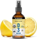 Sprout Living Organic Vitamin D3 5000 IU (Lichen) Spray for Immune Support & Bone Health | Trace Minerals with Real Lemon & Citrus Extract, Sugar Free (2 FL OZ, 60 Servings)