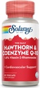 SOLARAY Guaranteed Potency Hawthorn & CoQ10, Veg Cap (Btl-Plastic) 600mg | 60ct