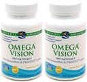 Nordic Naturals Omega Vision, Lemon - 60 Soft Gels - Pack of 2-1460 mg Omega-3 + FloraGLO Lutein & Zeaxanthin - Eye Health, Brain Health, Antioxidant Support - Non-GMO - 60 Total Servings