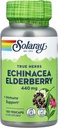 SOLARAY Echinacea and Elderberry Capsules, 440 mg | 100 Count