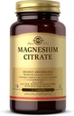 Solgar Magnesium Citrate - 60 Tablets - Supports Nerve & Muscle Function - Highly Absorbable - Non-GMO, Vegan, Gluten Free, Kosher - 30 Servings