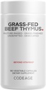 Codeage Grass Fed Beef Thymus Supplement Superfood, Freeze Dried, Non-Defatted, Desiccated Thymus & Liver Pills, Glandulars Meat, Pasture Raised Beef Vitamins, Non-GMO, 180 Capsules