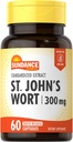 Sundance St. John's Wort Capsules | 300mg | 60 Count | Non-GMO and Gluten Free Standardized Extract