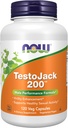 NOW Foods Supplements, TestoJack™ 200 with Tongkat Ali, Tribulus, Maca and Horny Goat Weed, 120 Veg Capsules