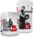 5% Nutrition Rich Piana Bundle | AllDayYouMay BCAA Powder + Kill It Reloaded High-Stim Pre-Workout (Blue Raspberry)