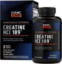 GNC AMP Creatine HCl 189 Pills, Clinically Proven Strength & Muscle Builder, Athletic Performance, Energy Production, Recovery Supplement, Fast Absorbing, Gluten Free Formula, 60 Servings