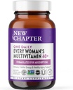 New Chapter Women's Multivitamin 40 plus for Energy, Healthy Aging + Immune Support with 20+ Nutrients -- Every Woman's One Daily 40+, Gentle on the Stomach, 48 Count