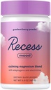 Recess Mood Powder, Magnesium L-Threonate Blend with Passion Flower, L-Theanine, Electrolytes, Magnesium Calm Support Powder Supplement - Gradient Berry 28 Serving Tub