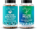 Stone Breaker and Next Gen Multi for Him Bundle - Kidney Cleanse & Gallbladder Support Plus 26-in-1 Advanced Men’s Multivitamin