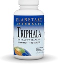 Planetary Herbals Triphala Internal Cleanser 1000mg for GI Tract Wellness - 180 Tablets