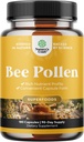 Bee Pollen Pills for Breast Growth 180 Ct - Bee Pollen Supplement 1000mg Serving with Naturally Occurring B Vitamins Minerals & Enzymes - Breast Support Supplement - Vegetarian Non-GMO & Gluten Free