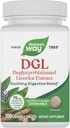 Nature's Way DGL Chewable Tablets, Soothing Digestive Relief*, For Occasional Stomach Upset*, Deglycyrrhizinated Licorice Extract, Gluten Free, Licorice Flavored, 100 Tablets (Packaging May Vary)