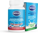 Milkaid Lactase Enzyme Drops Tablets for Lactose Intolerance Relief | Prevents Gas, Bloating & Diarrhea | Dairy Digestive Supplement | 0.5 Fl Oz & 120 Raspberry Flavored Tablets