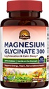 Vitalitown Magnesium Glycinate | Chelated, Non Buffered 300mg Elemental Magnesium | Most Bioavailable, Fully Reacted | Bone, Calm, Sleep, Heart Healths | 90 Tablets, Non-GMO