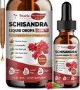 Totaria Schisandra Supplement 6-in-1 Schisandra Berry Drops with Rhodiola Rosea, Ashwagandha, Holy Basil, Milk Thistle, Dandelion Root Adaptogen for Mood Stress Liver Health 2Fl.Oz
