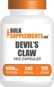 BulkSupplements.com Devil's Claw Extract Capsules - Devils Claw Herbal Supplement, Devil's Claw Capsules - Vegan & Gluten Free, 2 Capsules per Serving, 240 Veg Capsules (Pack of 1)