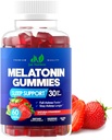 Melatonin 30mg Gummies for Adults (60 Servings) - Maximum Strength Sleep Support with 30mg of Melatonin Per Gummy - Gluten-Free, Sugar-Free, Non-GMO, 100% Vegetarian, Strawberry Flavor - 60 Gummies