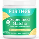 Further Food Premium Matcha Green Tea Powder USDA Organic Japanese Matcha Powder, Natural Energy + Focus + Boost Immune System, Antioxidant Plant-Based Detox Superfood (30 Servings)