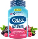Colace Stool Softener Gummies, Gentle Dependable Constipation Relief Magnesium Citrate Gummies, No.1 Doctor Recommended Stool Softener Brand, Berry Flavored 60ct