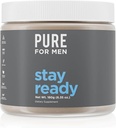 Pure for Men Original Cleanliness Stay Ready Fiber Supplement Powder | Helps Promote Digestive Regularity | Psyllium Husk, Aloe Vera, Chia Seeds, Flaxseeds | Proprietary Formula | 180 gm Vegan Blend
