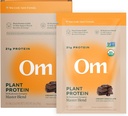 OM MUSHROOM SUPERFOOD Master Blend Vegan Protein – Organic Chocolate Plant Protein with 10 Mushrooms, Ashwagandha, BCAAs & B12 – Energy, Recovery & Immune Support – 10 Single Serves