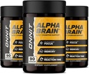 ONNIT Alpha Brain (270ct) - Premium Nootropic Brain Supplement - Focus, Concentration & Memory - Alpha GPC, L Theanine & Bacopa Monnieri