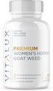 VITALUX || #1 Rated Premium Women's 9-in-1 Horny Goat Weed || Female Health, Mood, Optimize Blood Flow | Ultra Dosed Formula w/ 8 Powerful Ingredients | 3rd Party Tested + USA Made - 60 Capsules